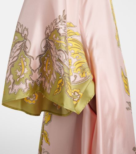 Robe longue Magnifico en soie à fleurs - La DoubleJ - Modalova