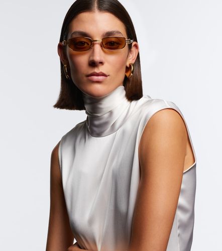 Lunettes de soleil rectangulaires - Bottega Veneta - Modalova
