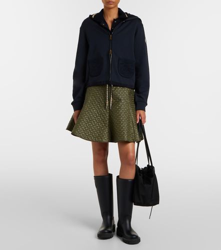 Sweat-shirt à capuche en coton mélangé - Moncler - Modalova