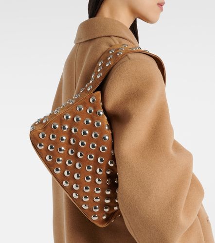 Sac porté épaule Elena en daim à clous - Khaite - Modalova