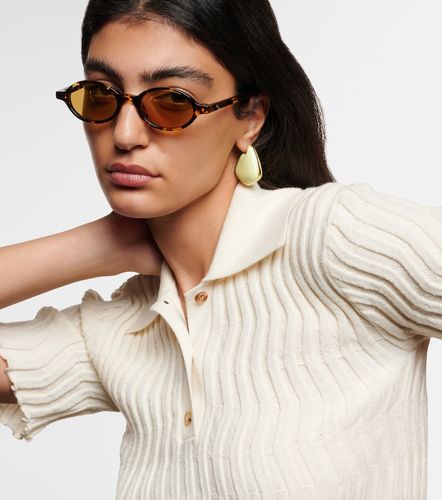 Lunettes de soleil Classic ovales - Bottega Veneta - Modalova
