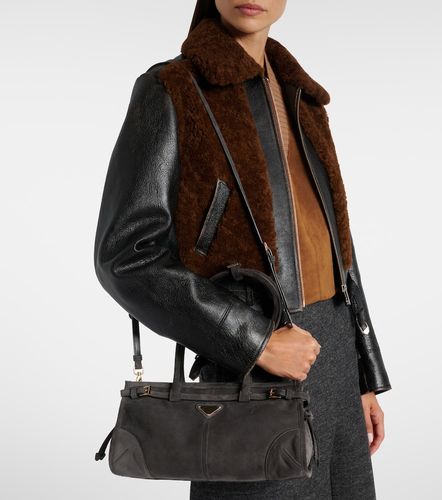 Sac Bonnie Medium en daim - Prada - Modalova