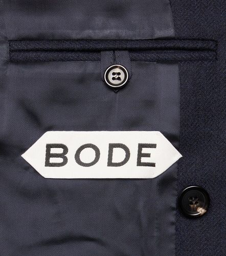 Blazer Snowdrop brodé en laine mélangée - Bode - Modalova