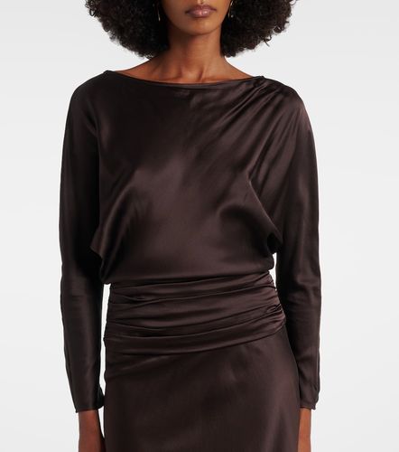 Robe longue Freda en soie mélangée - Staud - Modalova