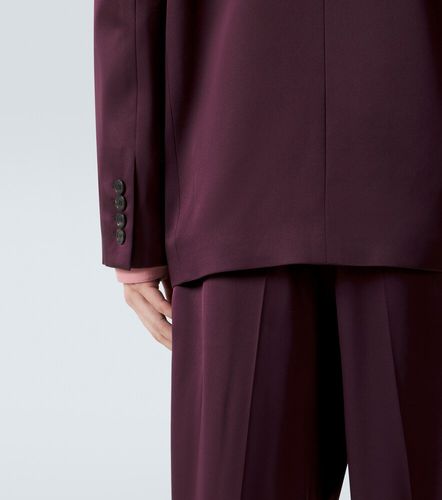 Veste de costume en satin de soie - Saint Laurent - Modalova