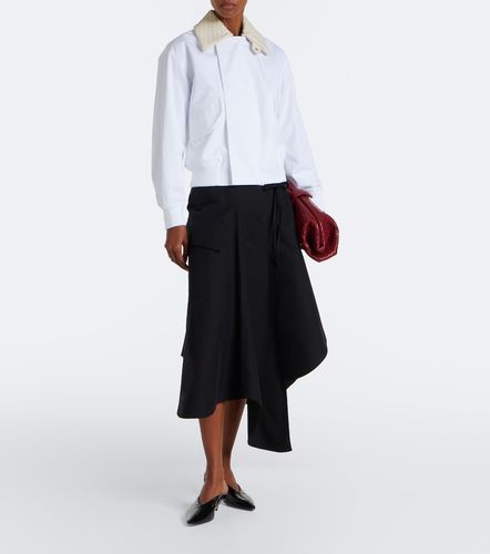 Veste blouson en coton à détail Intrecciato - Bottega Veneta - Modalova