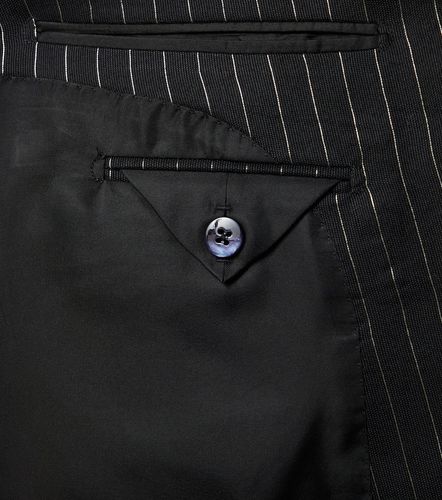 Blazer rayé en laine et soie - Tom Ford - Modalova