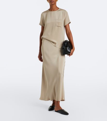 Max Mara Top en soie à logo - Max Mara - Modalova