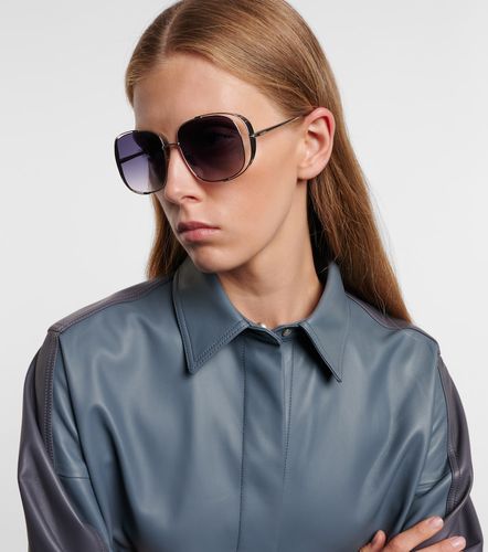 Lunettes de soleil carrées à découpes - Loewe - Modalova