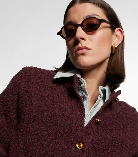 Lunettes de soleil ovales Slim Ribbon - Bottega Veneta - Modalova
