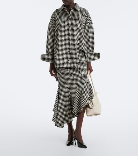 Chemise en laine vierge à motif pied-de-poule - The Attico - Modalova