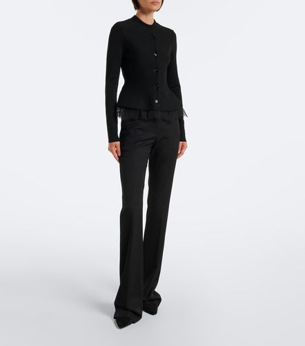 Cardigan à basque en dentelle - McQueen - Modalova