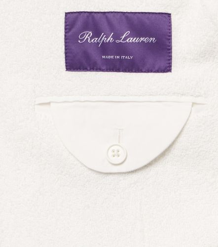 Blazer brodé en coton éponge - Ralph Lauren Purple Label - Modalova