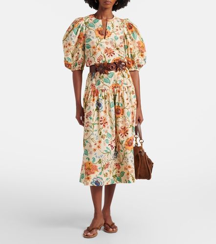 Top Florielle en coton floral - Ulla Johnson - Modalova