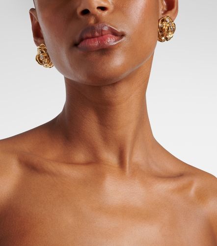 Boucles d’oreilles en plaqué or à fleurs et ornements - Magda Butrym - Modalova