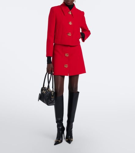Veste courte Double G en crêpe de laine - Gucci - Modalova
