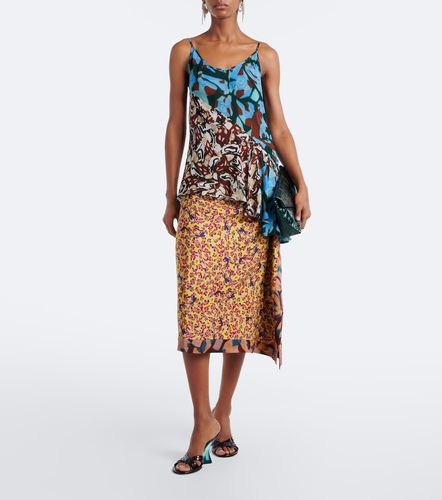 Top asymétrique à imprimé - Dries Van Noten - Modalova