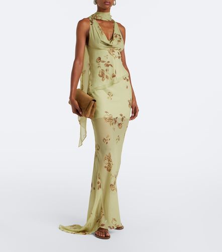 Top Diosa en georgette à fleurs - De La Vali - Modalova