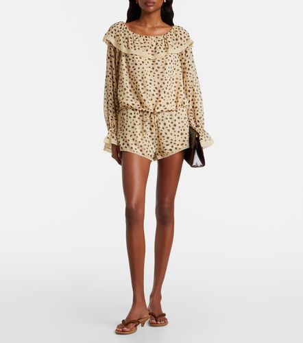 Blouse Priscilla en soie à imprimé léopard - Posse - Modalova