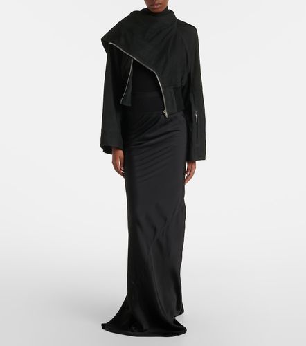 Veste Scarf Flight en cuir - Rick Owens - Modalova