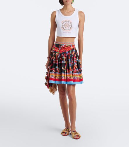 Top court Carretto en coton mélangé - Dolce&Gabbana - Modalova