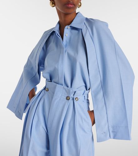 Chemise à cape en laine vierge - Victoria Beckham - Modalova