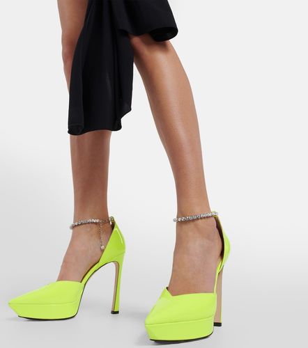 Escarpins Saeda 125 à plateau en cuir verni - Jimmy Choo - Modalova
