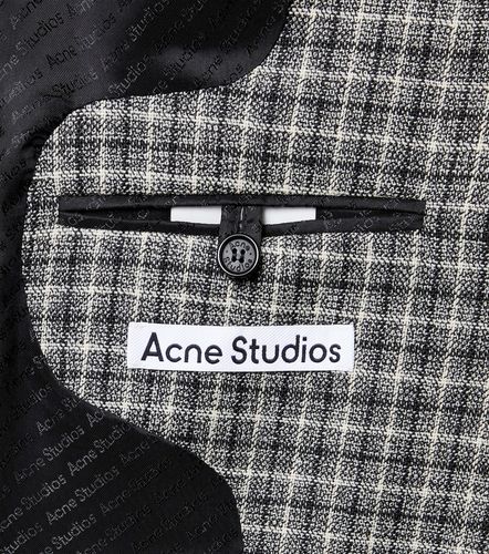 Veste de costume en laine à carreaux - Acne Studios - Modalova