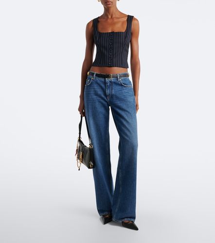 Gilet en laine mélangée à rayures - Dolce&Gabbana - Modalova