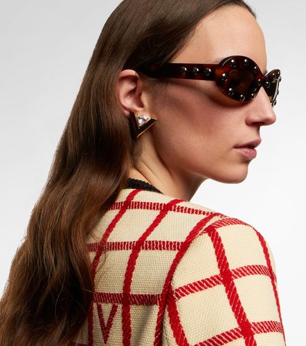 Lunettes de soleil VLogo ovales - Valentino - Modalova