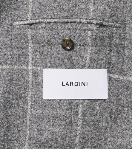 Blazer en alpaga mélangé à carreaux - Lardini - Modalova