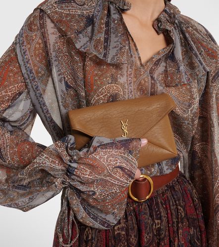 Pochette Cassandre en cuir - Saint Laurent - Modalova
