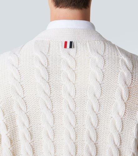 Cardigan RWB Stripe en laine vierge - Thom Browne - Modalova