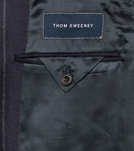 Costume rayé en laine et cachemire - Thom Sweeney - Modalova