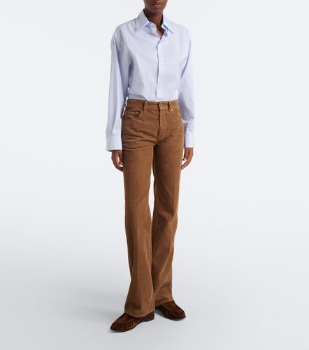 Pantalon évasé en coton - Saint Laurent - Modalova