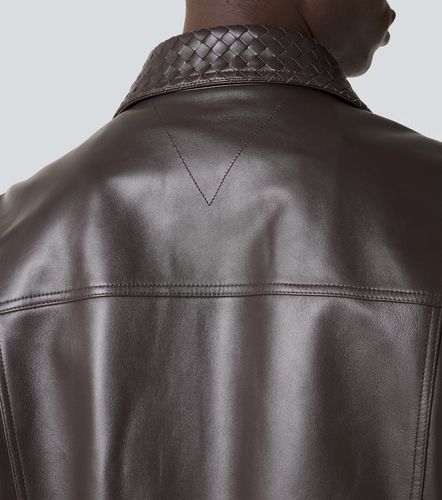Veste en cuir Intrecciato - Bottega Veneta - Modalova