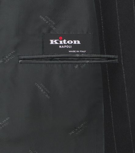 Costume en laine et cachemire à rayures - Kiton - Modalova