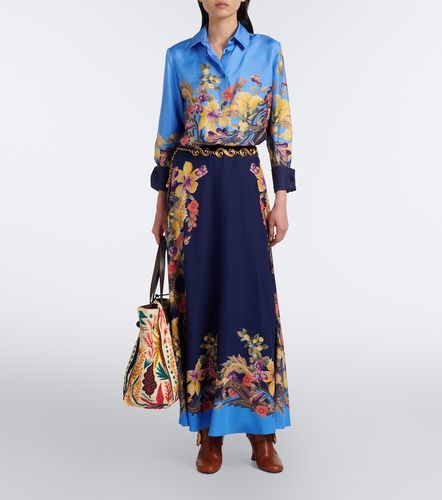Chemise en soie à motif floral - Etro - Modalova
