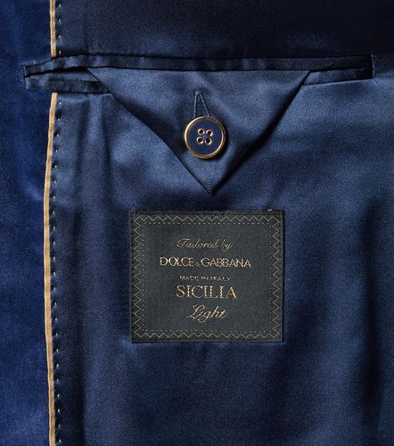 Blazer en velours de coton - Dolce&Gabbana - Modalova