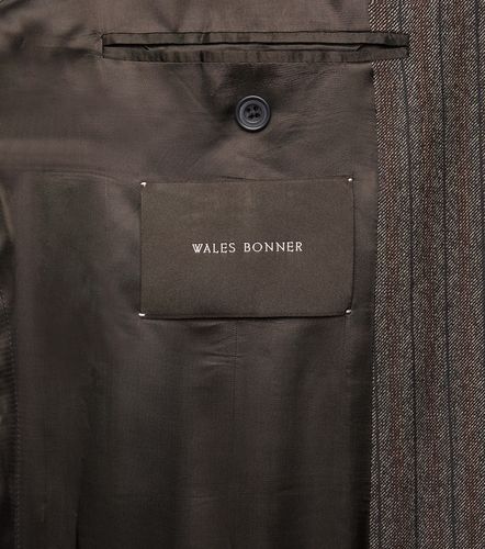Blazer Alto rayé en laine mélangée - Wales Bonner - Modalova