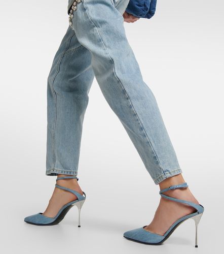 X Sergio Rossi – Escarpins Marquise en jean - Area - Modalova