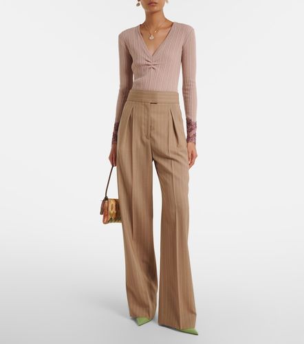 Pull en cachemire à détails en dentelle - Valentino - Modalova