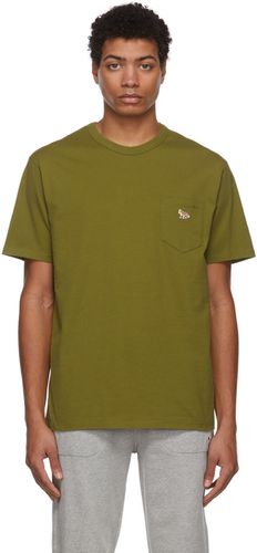 T-shirt vert à écusson - Maison Kitsuné - Modalova