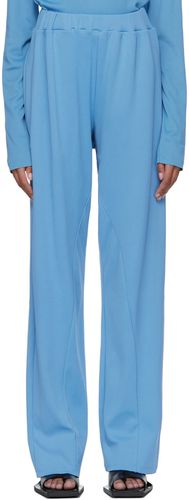 Pantalon de survêtement bleu en nylon - Bianca Saunders - Modalova
