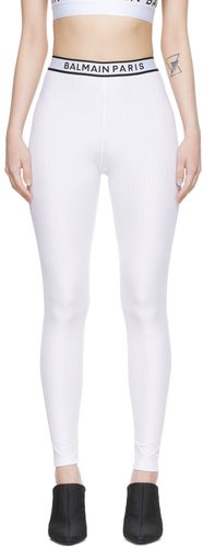 Balmain Legging blanc en nylon - Balmain - Modalova