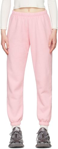 Pantalon de survêtement rose en coton - ERL - Modalova