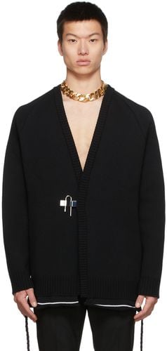 Cardigan noir en laine à cadenas - Givenchy - Modalova