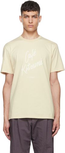 T-shirt 'Café Kitsuné' beige - Maison Kitsuné - Modalova