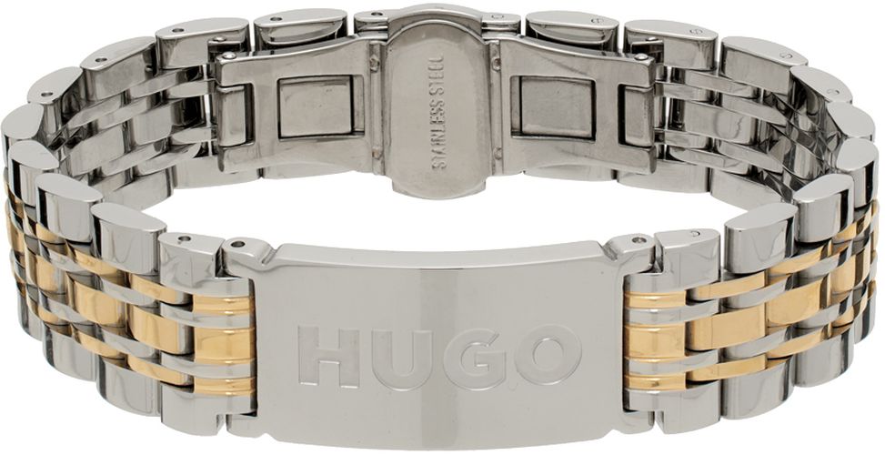Bracelet-montre argenté et doré - Hugo - Modalova