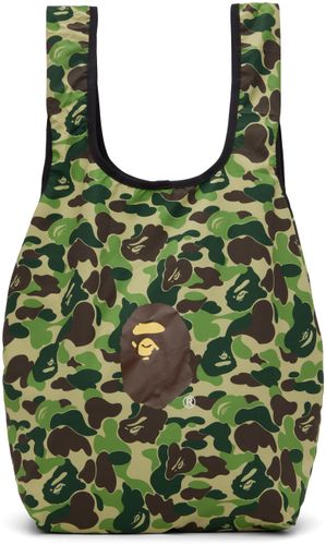 Cabas vert à motif camouflage ABC - BAPE - Modalova